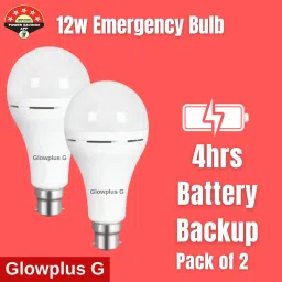 12W Twin Light Backup – Emergency Bulb Set of 2 3 hrs Bulb Emergency Light-25