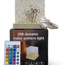 NKL BEST 3D Ocean Wave Projector Lamp Romantic LED Night Light With Remote_UE532 Table Lamp-image-2
