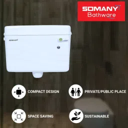 somany ZOE (SINGLE FLUSH) Cistern Single Flush Tank image 2