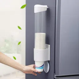 Paper Glasses Wall Stand Paper Cup Organizer Wall Stand Holder Dispense Plastic Glass Holder-image-14