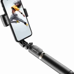 leecy Black Q08 Gimbal Stabilizer 3 Axis Gimbal for Mobile, Camera-18