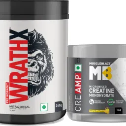 Pre Workout WrathX with Creapure,Nitroblaze with Creatine Monohydrate CreAMP™ Pre Workout-image-31