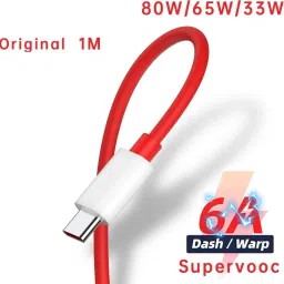SANNO WORLD USB Type C Cable 6.5 A 1.0001 m 65W DART/VOOC/DASH USB TYPE C CHARGING CABLE-21