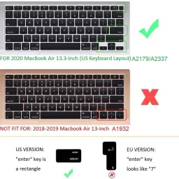 oaky MacBook Air M1 13 inch 2020 Release Model A2179, A2337 Ultra Thin Keyboard Cover MacBook Air Keyboard Skin image 2