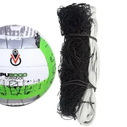 5562 green pu with nylon net and air pump Volleyball Kit-picture-22