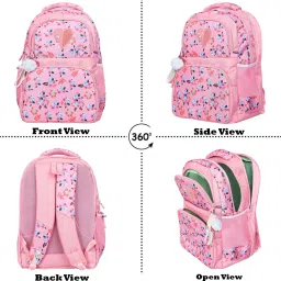 Floral Print Lightweight Girls Bag Stylish Latest Backpack Waterproof School Bag Waterproof Backpack-image-4