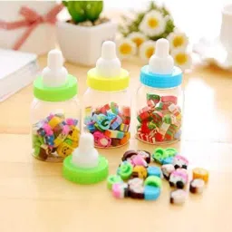 Milk Bottle Eraser,Mini Erasers for Kids,Prizes for Kids Classroom Non-Toxic Eraser-22