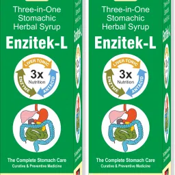 Enzitek L Herbal Syrup 300Ml. (Pack of 2) Pineapple Gel-21