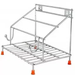 Chakla/Belan Kitchen Rack Chakla Belan and Tawa Stand for Kitchen - 100% Rust-Free Stainless Steel Rolling Pin Board Holder Wall Mount Stand 4 in1 Holder Steel-26