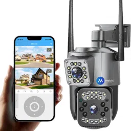 Maizic Smarthome 360° 8MP HD Dual Lens/Dual Screen View Wi-Fi CCTV for Home, Shop, Office, Farm Security Camera-12