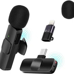 OSR Traders K8 BEST QUALITY TYPE C WIRELESS Microphone Plug & Play Mic for YouTube VIDEO Camera Microphone-picture-23