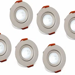 d'mak Ceiling COB Spot Light - 3 Watt - Round - White (6500K) PACK OF 6 Recessed Ceiling Lamp-picture-39