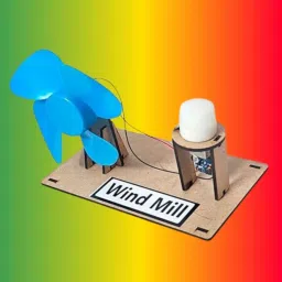Wind Mill Science Project Kit Toy Class 6 School Experiment Working Model Kids Educational Electronic Hobby Kit-10