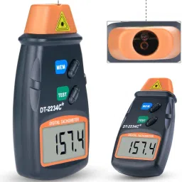 gsk corporation Handheld Contact Digital Tachometer Motor Speed Gauge Tester Non Contact Tachometer image 2