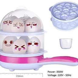 kerfora Multifunctional 2 in 1 Double Layer Handle Egg Boiler KHY2355 Egg Cooker image 2
