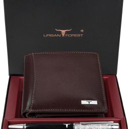 Men Casual Brown Genuine Leather RFIDWallet-image-16