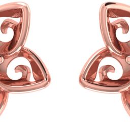 avsar Rose Gold 14kt Cubic Zirconia Stud Earring-image-74