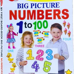 Big Board Book 1 To 100 Numbers Learning With Big Picture For Kids-image-72