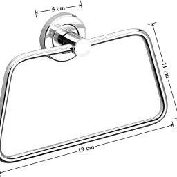 ® Towel Ring Stainless Steel Triangle Square Rod Towel Holder for Bathroom Bathtub Caddy-13