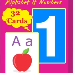 Flash Cards for Kids, 32 Cards & 64 Images, Alphabet, Numbers Activity Cards-14