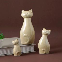 tayhaa Cats Beige Ceramic Figurine-picture-14