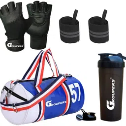 groupers HGC-SWSD-GLVS-WB-57-BLUWHT Home Gym Combo-picture-3