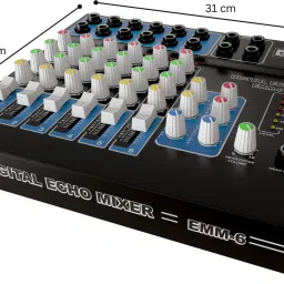da.beatz. 6-Channel mixer EMM-6 Professional Analog Sound Mixer & Audio Interface,DJ Mixer Analog Sound Mixer image 2