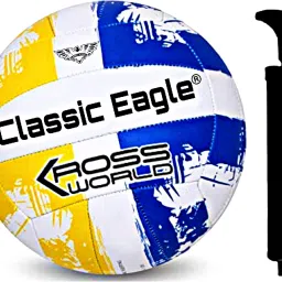 Kross World PVC Volleyball Size-4 with Air pump(Pack of 1, Multicolor) Volleyball - Size: 4-picture-24