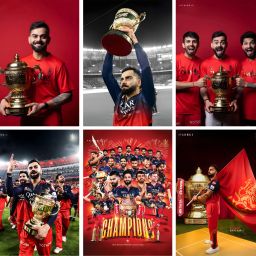 Virat Kohli Wall Posters Pack of 6 Fine Art Print-image-46