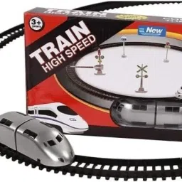 High Speed Train Toys for Kids Battery Operated Bullet Train with Track Set-12