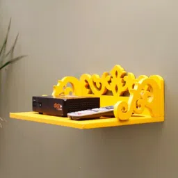 wooden twist Engineered Wood Set Up Box in Yellow Colour-picture-5