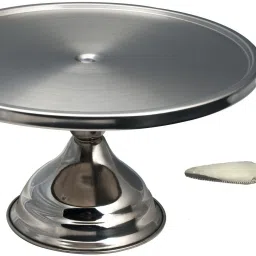 Pizza Stand with Pie Lifter Stainless Steel Cake Server-18