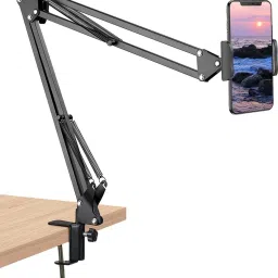 Mobtude Best Overhead Video Mobile Stand Metal Long Arm Webcams,Mobile Bracket for Video Tripod, Tripod Ball Head, Tripod Bracket, Tripod Clamp, Tripod Kit-16