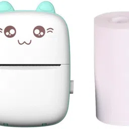 IMMUTABLE Mini Printer, Fast Paper Output Self-Adhesive for3 ROOL (Pink)WDQ7 Multi-function Monochrome Label Printer image 2