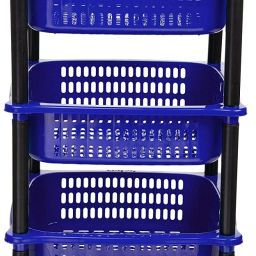 Popular 3 Layer Plastic Portable Modern Plastic Fruit & Vegetable Basket Plastic Kitchen Trolley-25