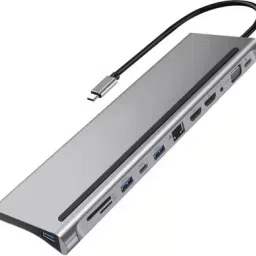 TECHGEAR 2 in 1 USB C Hub, USB C Docking Station-Type C USB C Hub Multiport Adapter USB Adapter-21