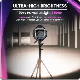 CASON 150W Bi Color Studio LED Light for Video Shooting with Remote 35000 lx Camera LED Light image 4