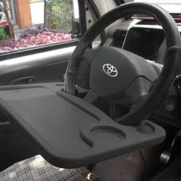 Car Steering Wheel Desk/Food Tray 2 in 1 Car Tray Table Cup Holder Tray Table-image-31