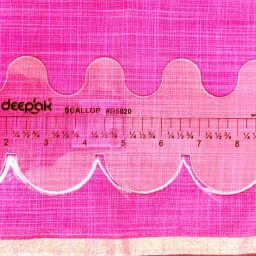 bharatss Tailoring Scallop Ruler ,Pattern Drafting Tool for Garment Design Drafting Kit Drafting Kit image 2