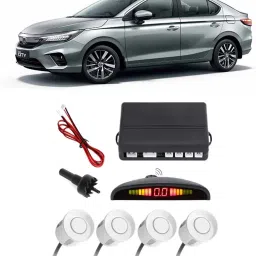 GS151 Silver Car Reverse Parking Sensor with LED Display 4 Sensor G151 Parking Sensor-image-60