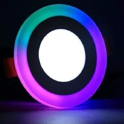 5 Watt MultiColor Round LED Panel Light Side 3D Effect Light (Pack Of 01) Recessed Ceiling Lamp-28