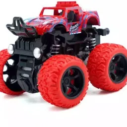 4WD Mini Monster Friction Powered Trucks for Kids with Big Rubber Tyres-12