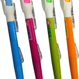 Lid Pencil with Eraser Pack Of 4 ( Multicolors ) Pencil-21