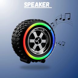 GUGGU DJ BOX Tyre Bluetooth Speaker Powerful Sound,Indoor &Outdoor with RGB LightER1 12 W Bluetooth Party Speaker-25