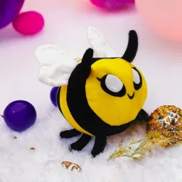 Honey Bee Stuffed Soft Plush Toy - (black, 25cm)- 25 cm-image-66