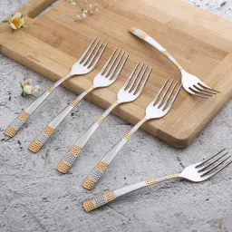 Roma Gold Stainless Steel Dinner Fork Set-29