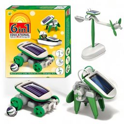 6in1 Solar, Hybrid Solar Energy Car, Puppy, Plane, Windmill, Revolving, Airboat-15