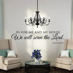 57 cm Bible Quote black, Wall Stickers Home Decor Waterproof Wall Decals Self Adhesive Sticker-image-8