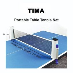 Tima Adjustable Table Tennis Net with Push Clamps, Portable TT Net, Retractable Table Tennis Net for Any Table image 3
