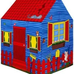 Jumbo Size Kids Play Tent House for Girls and Boys dollhouse (Red)-19